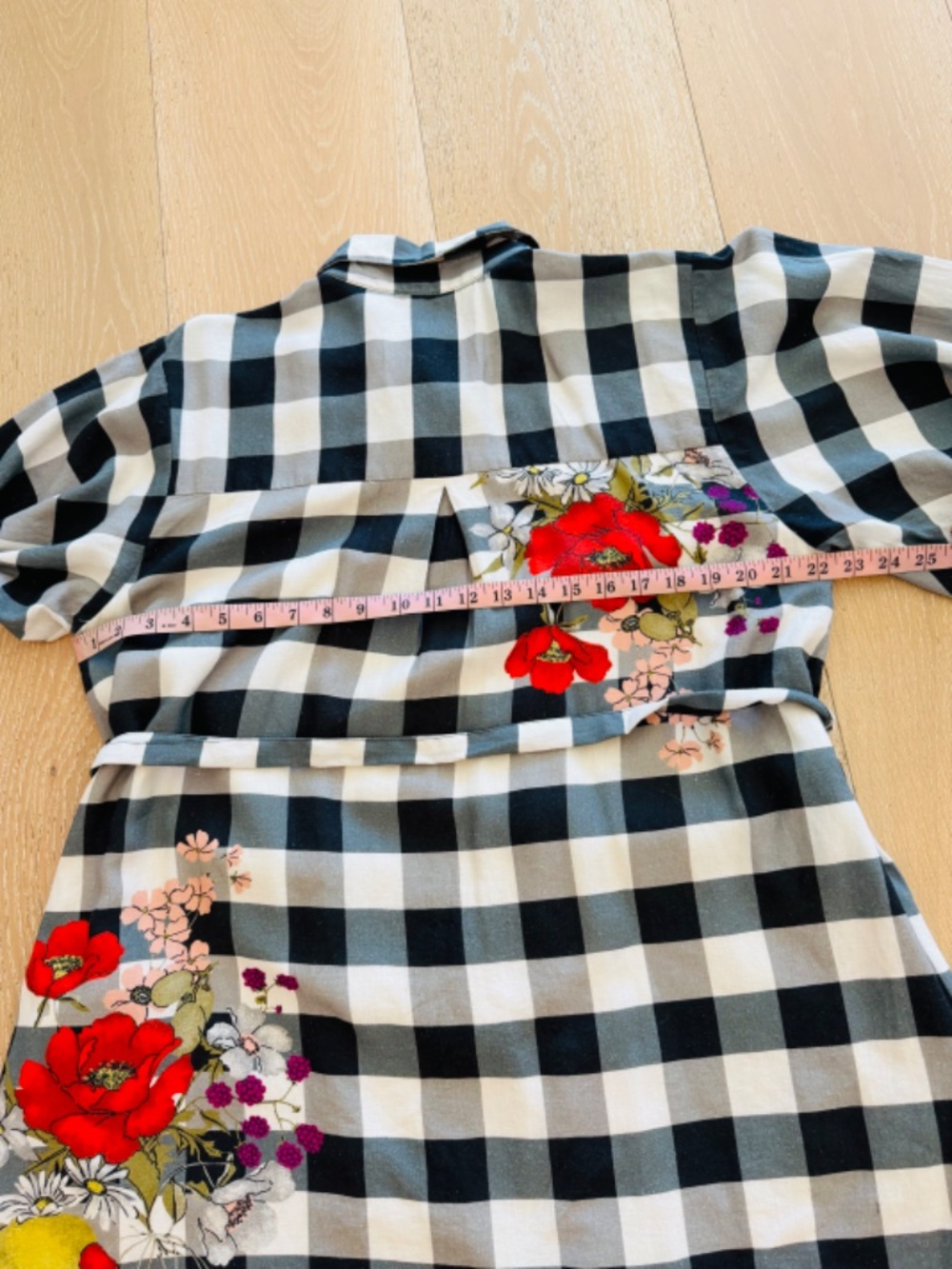 Anthropologie Maeve Mona Linen Blend Mini Shirtdress NWT Large - Picture 14 of 16